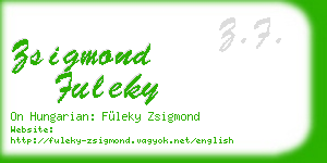 zsigmond fuleky business card
